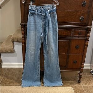 Flying Tomato Jeans Wide Leg Flare with Stretch S